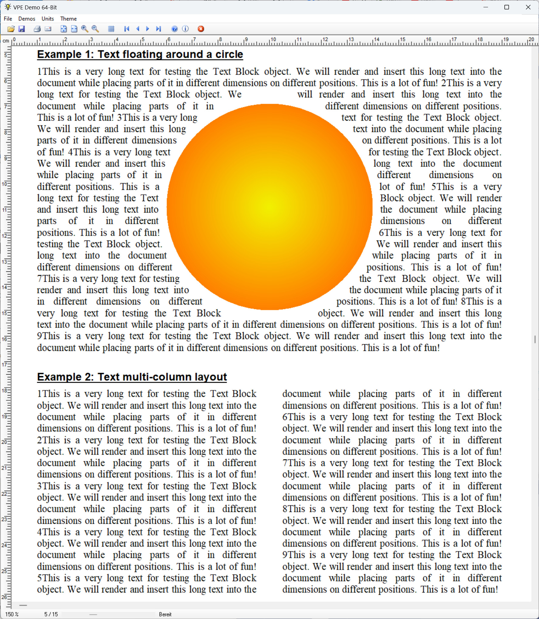 Report Engine and PDF Library Dynamic Layout
